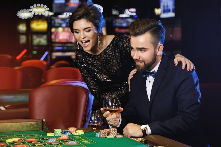 Antarmuka taruhan Live Blackjack dengan informasi limit meja dan statistik permainan